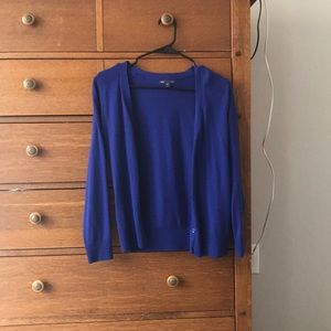 Blue cardigan
